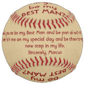 Balle De Softball Serez-vous mon meilleur nom personnalisé (Devant)