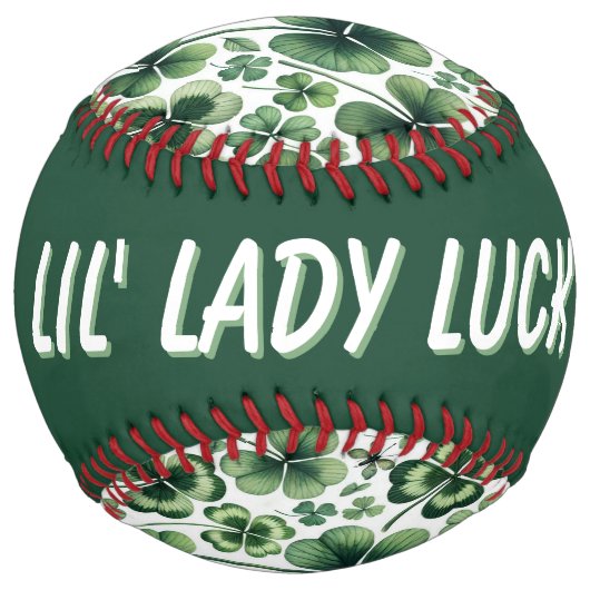 Balle De Softball Shamrock Shuffle (personalize) (Dos)
