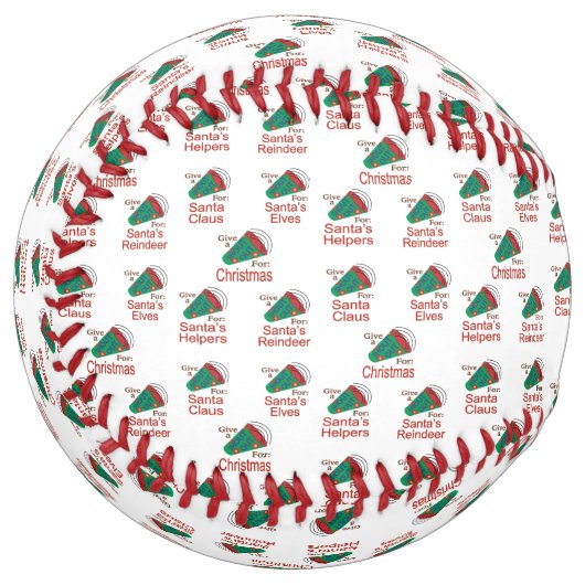 Balle De Softball Shout Out pour Père Noël, Elfes & Reindeer (Devant gauche)
