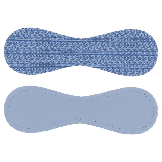 Balle De Softball Simple Motif d'art tribal bleu (Panneaux)