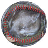 Balle De Softball Sleeping Australian Wombat, softball personnalisab (Devant gauche)