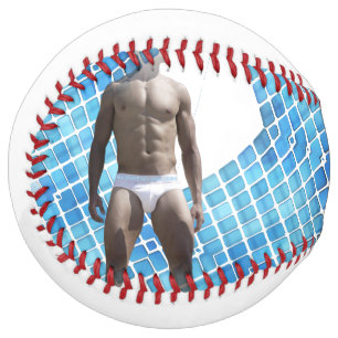 Balle De Softball SlipperyJoe musculaire homme six pack abs mâle bla