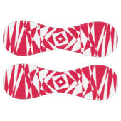 Balle De Softball Softball Abstrait blanc et rouge - Unique (Panneaux)