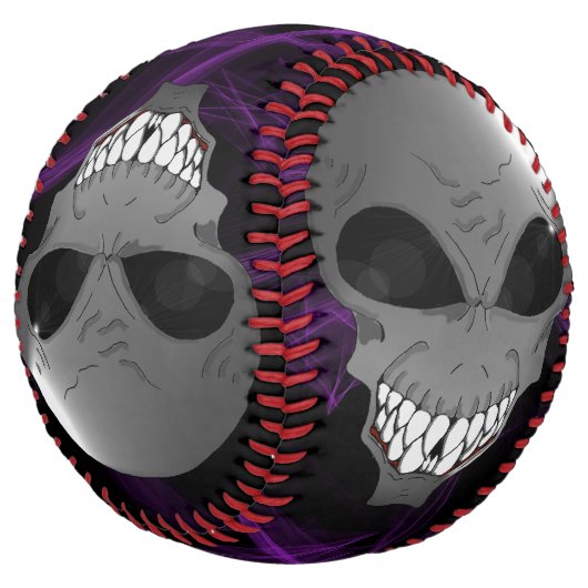 Balle De Softball Softball alien gris (Incliné)