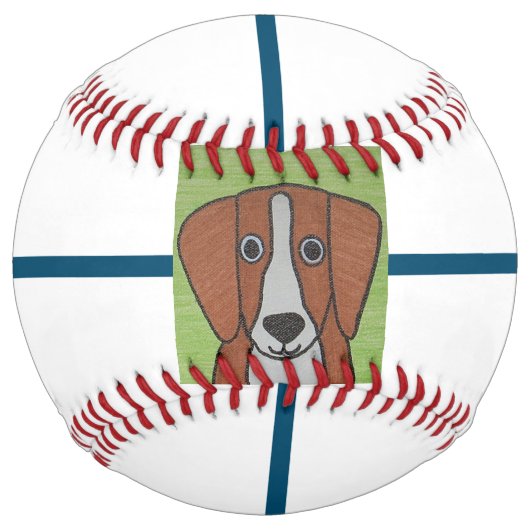 Balle De Softball Softball Beagle (Devant)