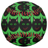 Balle De Softball Softball Chat Noir Halloween (Dos)