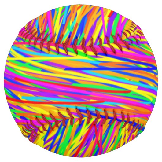 Balle De Softball Softball coloré (Dos)