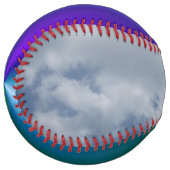 Balle De Softball Softball "Couleur & Nuages" (Devant gauche)