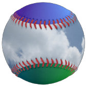 Balle De Softball Softball "Couleur & Nuages" (Devant)