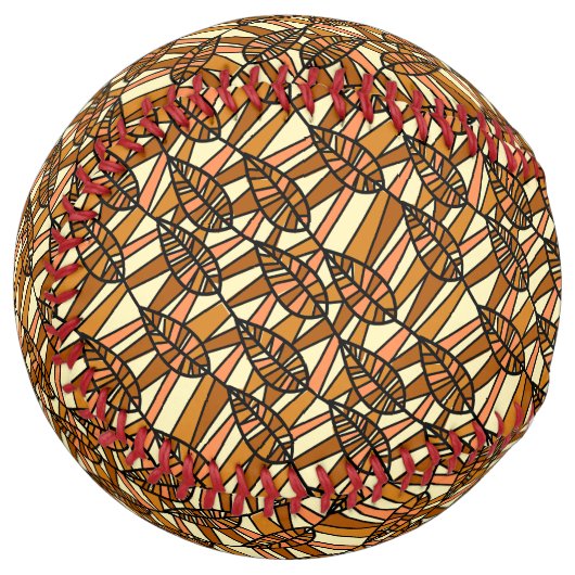 Balle De Softball Softball d'automne rétro (Devant gauche)