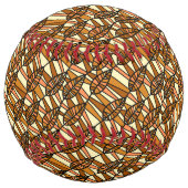 Balle De Softball Softball d'automne rétro (Dos)