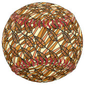 Balle De Softball Softball d'automne rétro (Devant)