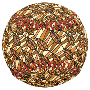 Balle De Softball Softball d'automne rétro