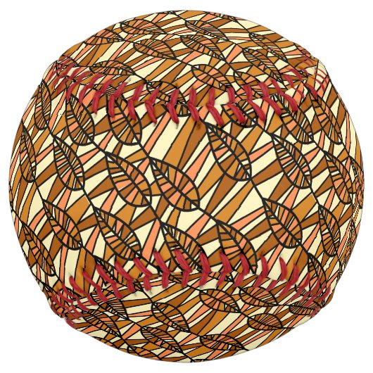 Balle De Softball Softball d'automne rétro (Devant)