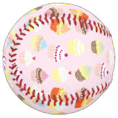 Balle De Softball Softball de la fête de Cupcake (Devant gauche)
