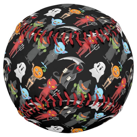 Balle De Softball Softball de la fête d'Halloween (Devant)