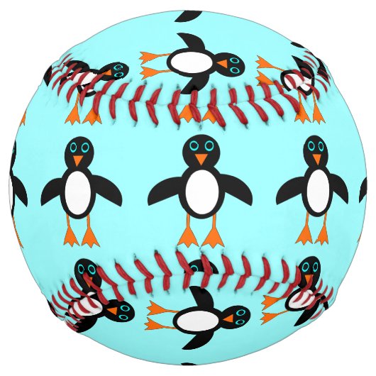 Balle De Softball Softball en pingouin mou (Devant)
