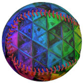 Balle De Softball Softball en verre de fierté (Devant gauche)