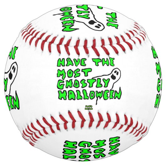 Balle De Softball Softball Ghomajorité Halloween (Devant)