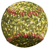 Balle De Softball Softball Gold Mosaic Sparkley Texture (Dos)
