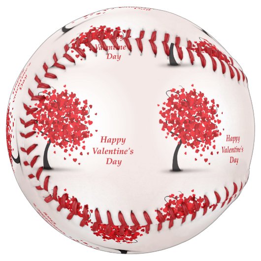 Balle De Softball Softball Heureuse Sainte-Valentin (Devant gauche)