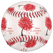 Balle De Softball Softball Heureuse Sainte-Valentin (Devant)