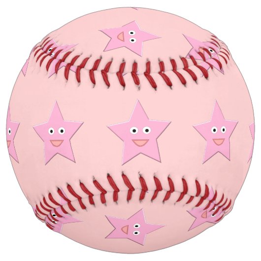 Balle De Softball Softball Joli Rose Star (Devant)
