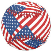 Balle De Softball Softball Motif Drapeau USA (Dos)