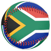 Balle De Softball Softball patriotique avec drapeau d'Afrique du Sud (Devant gauche)