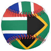 Balle De Softball Softball patriotique avec drapeau d'Afrique du Sud (Dos)