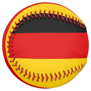 Balle De Softball Softball patriotique avec drapeau d'Allemagne