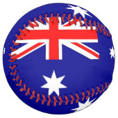 Balle De Softball Softball patriotique avec drapeau d'Australie (Devant gauche)