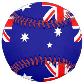 Balle De Softball Softball patriotique avec drapeau d'Australie (Dos)