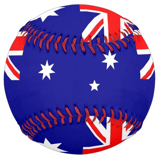 Balle De Softball Softball patriotique avec drapeau d'Australie (Dos)
