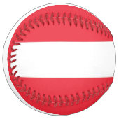 Balle De Softball Softball patriotique avec drapeau d'Autriche (Devant gauche)