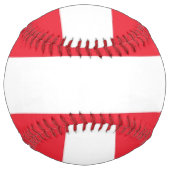 Balle De Softball Softball patriotique avec drapeau d'Autriche (Devant)