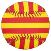 Balle De Softball Softball patriotique avec drapeau de Catalogne (Dos)