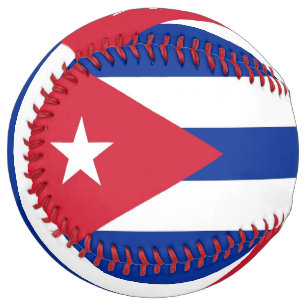 Balle De Softball Softball patriotique avec drapeau de Cuba
