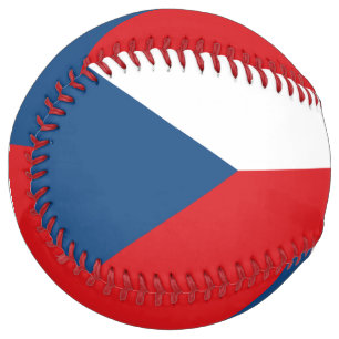 Balle De Softball Softball patriotique avec drapeau de Czechia
