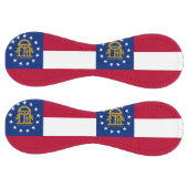 Balle De Softball Softball patriotique avec drapeau de Géorgie, USA (Panneaux)