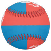 Balle De Softball Softball patriotique avec drapeau de Kansas City (Devant)