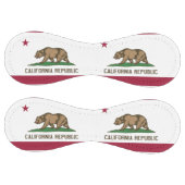 Balle De Softball Softball patriotique avec drapeau de la Californie (Panneaux)