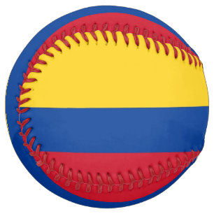 Balle De Softball Softball patriotique avec drapeau de la Colombie