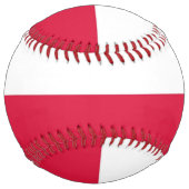 Balle De Softball Softball patriotique avec drapeau de la Pologne (Devant)