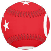 Balle De Softball Softball patriotique avec drapeau de la Turquie (Devant)