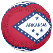 Balle De Softball Softball patriotique avec drapeau de l'Arkansas, É (Devant gauche)