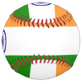 Balle De Softball Softball patriotique avec drapeau de l'Inde (Devant)