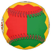 Balle De Softball Softball patriotique avec drapeau de Los Angeles, (Dos)