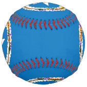 Balle De Softball Softball patriotique avec drapeau de Mariana septe (Devant)