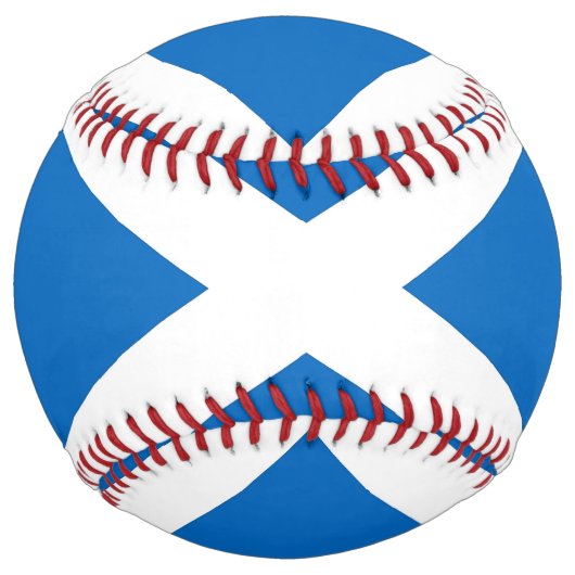 Balle De Softball Softball patriotique avec drapeau d'Ecosse (Dos)